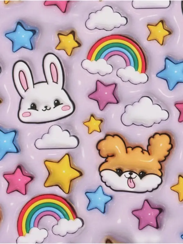 Бумага упаковочная глянцевая &laquo;Праздник&raquo;, 70 &times; 100 см