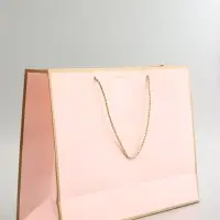 Пакет подарочный, розовый , с бантом, 43 х 32 х 14 см