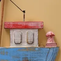 Вешалка "Корабль" дерево 30х5х25 см