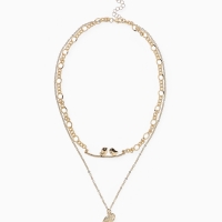 Кулон &laquo;Цепь&raquo; фламинго, цвет золото