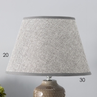 Настольная лампа с абажуром RISALUX &laquo;Иридиум&raquo;, Е27, 40 Вт, 30&times;30&times;43 см