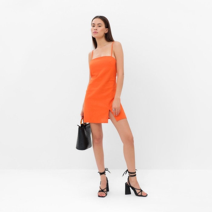 Платье женское MIST Summer time, оранжевый, р. 48 Платье женское MIST Summer time, оранжевый, р. 48