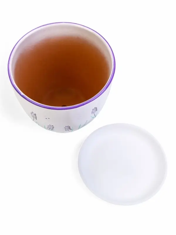 Набор горшков цветочный поддоном 4 шт 0,4 / 1 / 2,5 / 5 л керамика, Лаванда