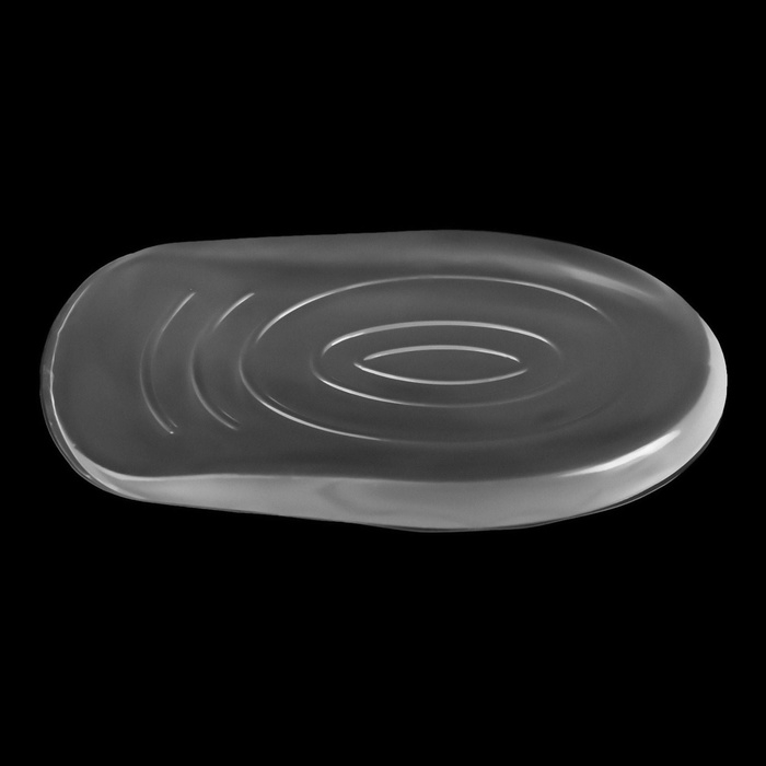 Подпяточники для обуви, с протектором, на клеевой основе, силиконовые, 8,7 &times; 5,7 см, пара, цвет прозрачный