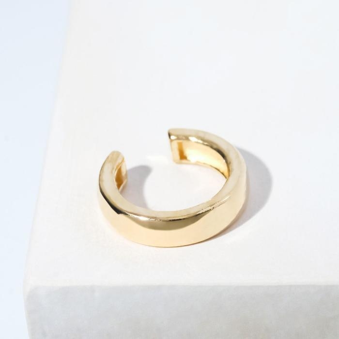 Серьга &laquo;Кафф&raquo; роспись, цвет золото