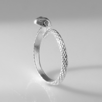 Новый год! Символ года 2025! Кольцо «Змея» миниатюрное, цвет серебро, безразмерное Новый год! Символ года 2025! Кольцо «Змея» миниатюрное, цвет серебро, безразмерное