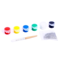 Ёлочные шары под раскраску на новый год &laquo;Чудеса&raquo;, 4 шт, d = 7 см, новогодний набор для творчества