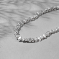 Бусины пластиковые на нити «Жемчуг» 0,9×0,6×0,4 см, (набор 160 шт.), цвет белый Бусины пластиковые на нити «Жемчуг» 0,9×0,6×0,4 см, (набор 160 шт.), цвет белый