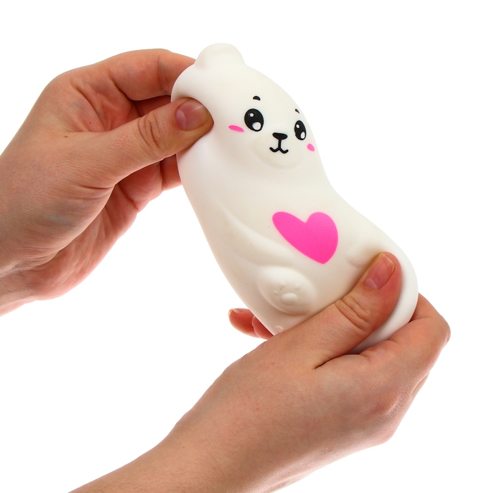 Антистресс сквиш мялка &laquo;Мишутка&raquo;,с пастой, в пакете