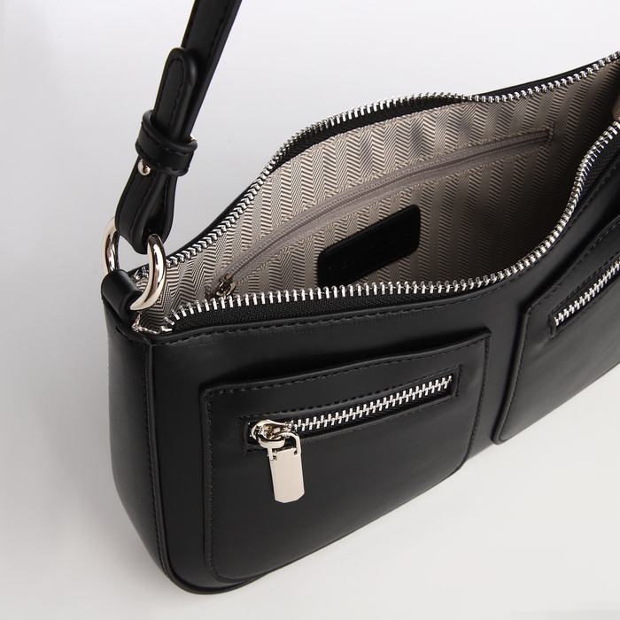 Сумка женская TEXTURA, маленький размер, цвет чёрный Сумка женская TEXTURA, маленький размер, цвет чёрный