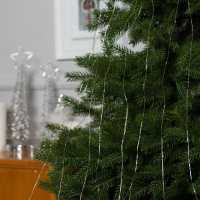 Гирлянда &laquo;Конский хвост&raquo; 8 нитей по 2 м, IP20, серебристая нить, 160 LED, свечение мульти, USB