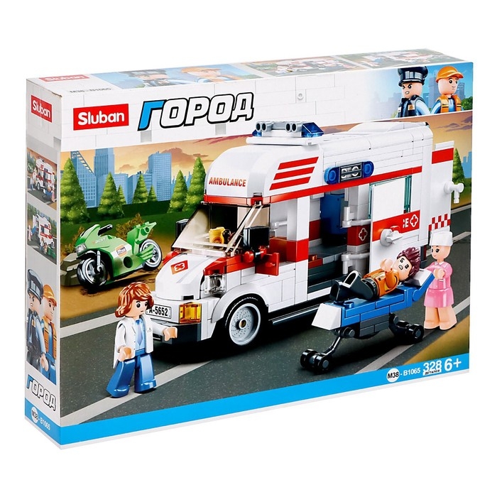 Конструктор Город &laquo;Скорая помощь&raquo;, 328 деталей