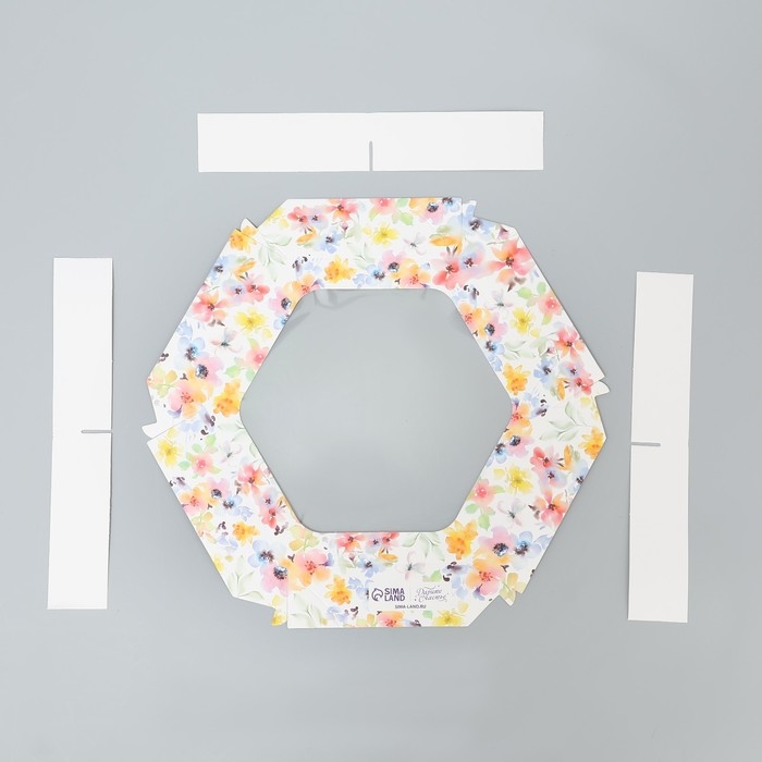 Коробка кондитерская складная, упаковка &laquo;Цветы для тебя&raquo;, 23 х 23х 4 см