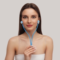 Массажёр для лица, 25 &times; 4,5 см, 4 ролика, цвет МИКС