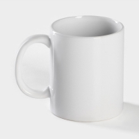 Кружка - хамелеон керамическая Доляна &laquo;Сердце&raquo;, 350 мл, цвет белый