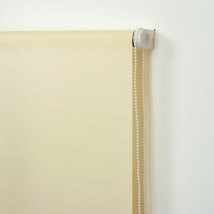 Штора рулонная 120&times;180 см (с учётом креплений 3,5 см), цвет кремовый