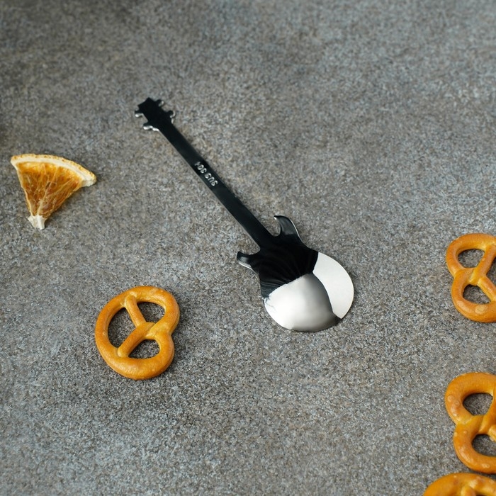 Ложка десертная из нержавеющей стали Magistro &laquo;Гитара&raquo;, длина 12 см, цвет серебряный