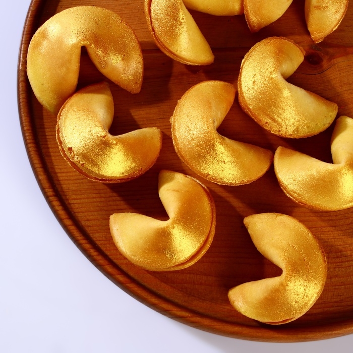 Печенье песочное с предсказанием золотое, 30 шт Печенье песочное с предсказанием золотое, 30 шт