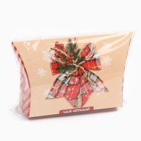 Чай чёрный &laquo;Новый год бантик&raquo;, со вкусом имбирного пряника, 20 г.