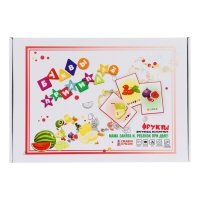 Магнитный набор &laquo;Буквы прилипалы. Фрукты&raquo;