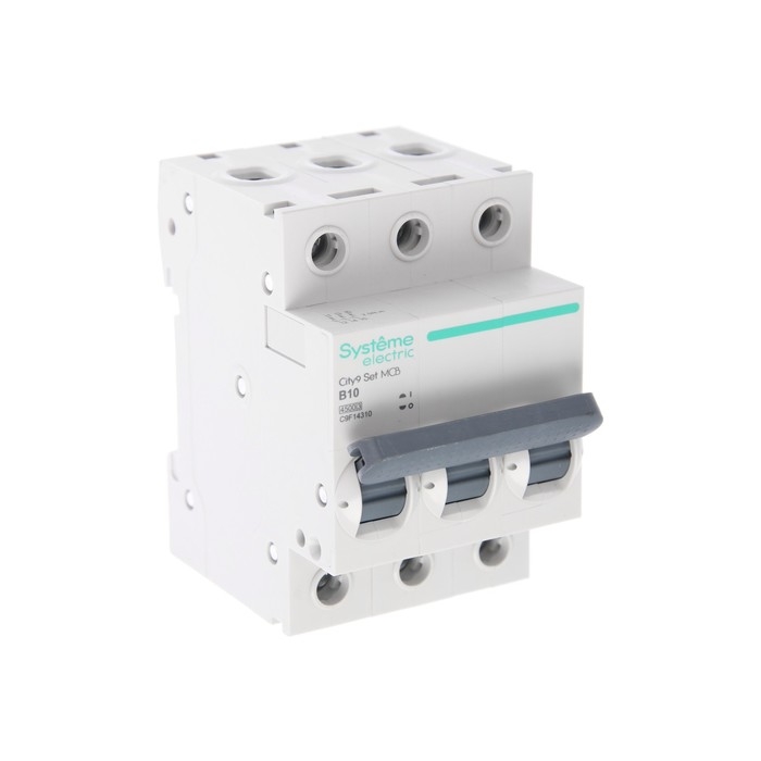 Автоматический выключатель SE City9 Set, B, 10 А, 3P, 4.5 kA, 400 В