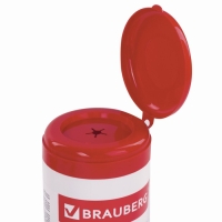 Чистящие салфетки для экранов и пластика, универсальные, &laquo;Лимон&raquo;, в тубе 100 штук, влажные