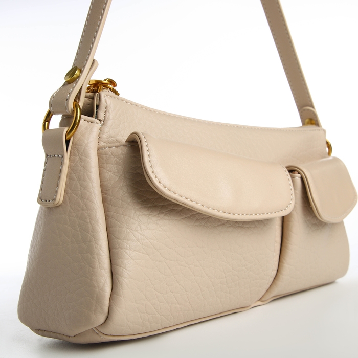 Сумка женская TEXTURA, средний размер, цвет бежевый