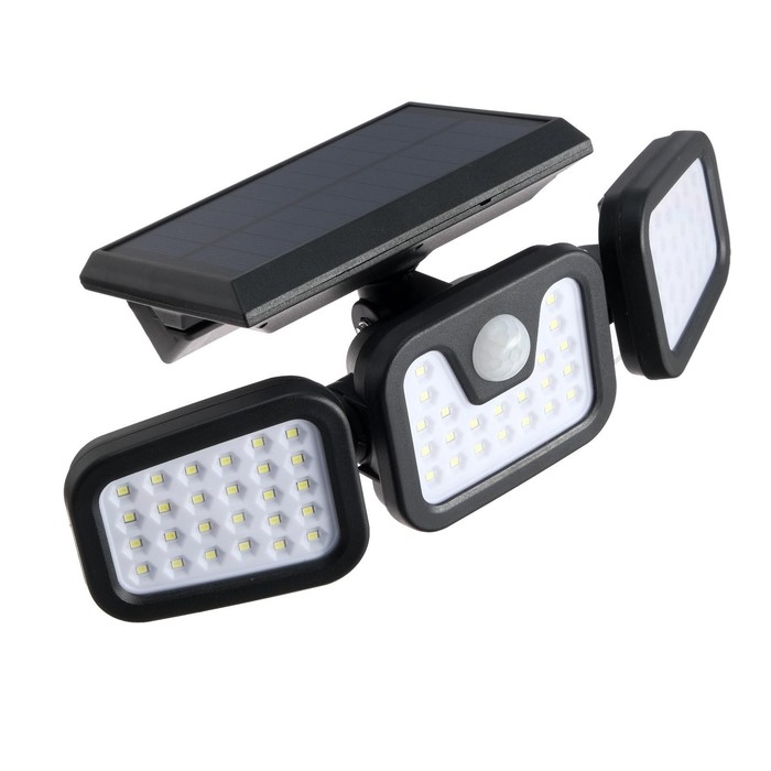 Светодиодный прожектор на солнечной батарее 20 Вт, выносная панель, 15 &times; 13 &times; 7 см, 6500К