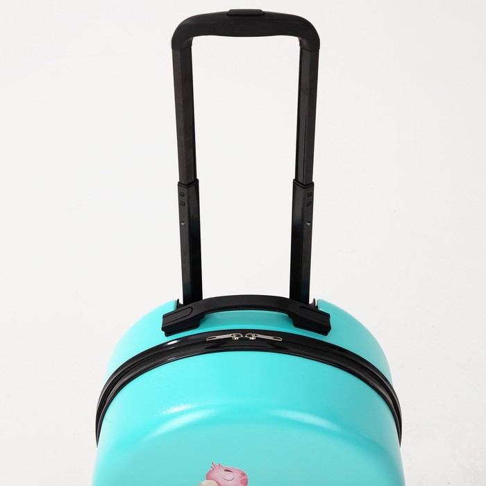 Чемодан детский 28 л (XS), HappyAnt, отдел на молнии, цвет бирюзовый Чемодан детский 28 л (XS), HappyAnt, отдел на молнии, цвет бирюзовый