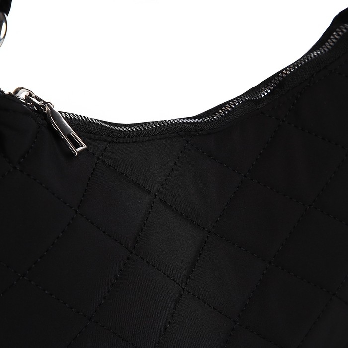 Сумка-багет на молнии, цвет чёрный Сумка-багет на молнии, цвет чёрный