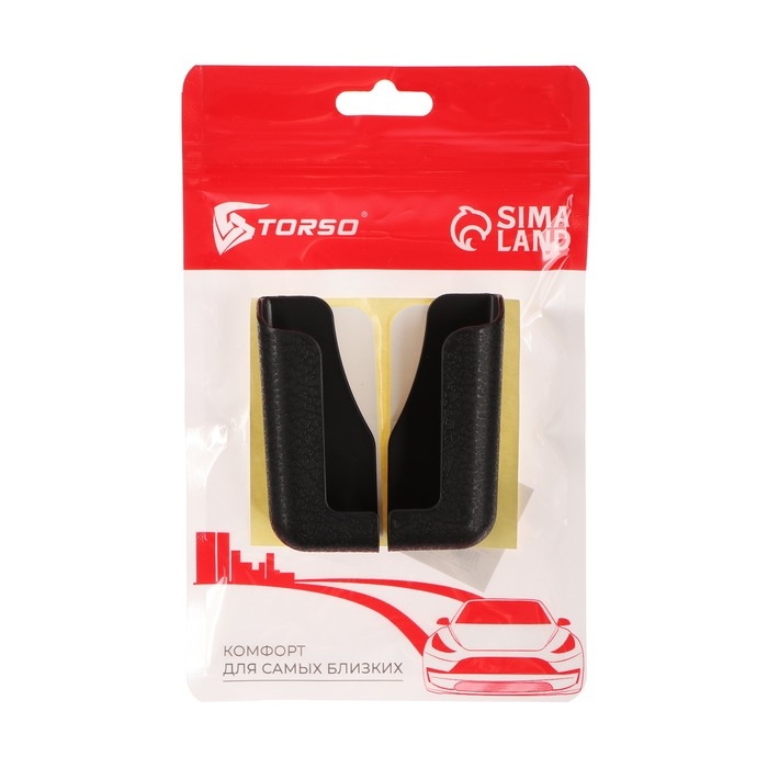 Крепление для телефона TORSO, пластик, уголок, 6.5&times;2.8&times;1.8 см, набор 2 шт