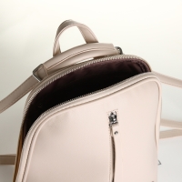 Рюкзак городской из искусственной кожи на молнии, цвет бежевый Рюкзак городской из искусственной кожи на молнии, цвет бежевый