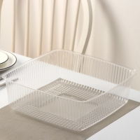 Крышка для тортницы пластиковая одноразовая ПР-Т-240, 31,6×31,6×12,5 см, цвет прозрачный Крышка для тортницы пластиковая одноразовая ПР-Т-240, 31,6×31,6×12,5 см, цвет прозрачный