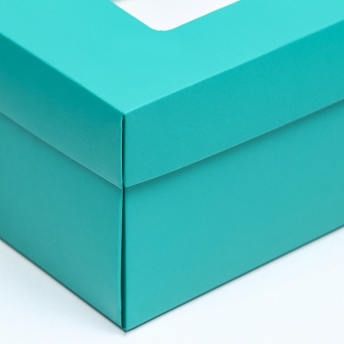 Коробка подарочная складная, упаковка, &laquo;Изумрудная&raquo;, с окном 30 х 20 х 9 см