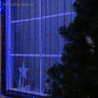 Гирлянда «Занавес» 2 × 6 м, IP44, УМС, тёмная нить, 1440 LED, свечение синее, 220 В Гирлянда «Занавес» 2 × 6 м, IP44, УМС, тёмная нить, 1440 LED, свечение синее, 220 В