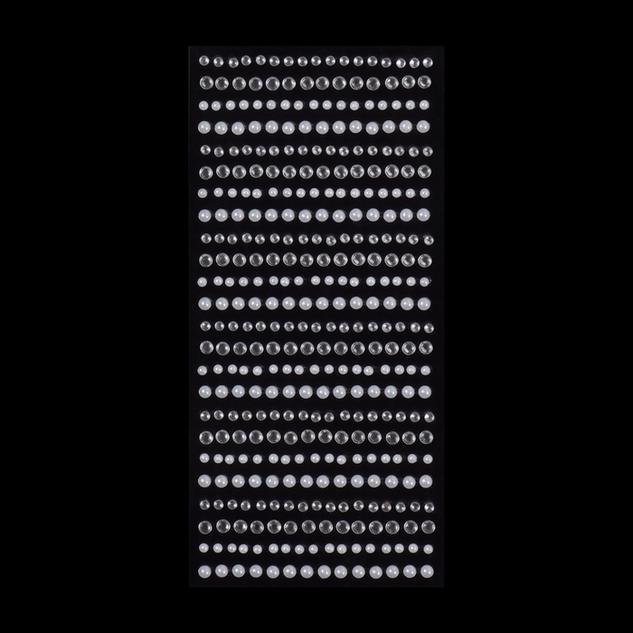 Стразы жемчужные для декора ногтей, на клеевой основе, цвет серебристый/белый Стразы жемчужные для декора ногтей, на клеевой основе, цвет серебристый/белый