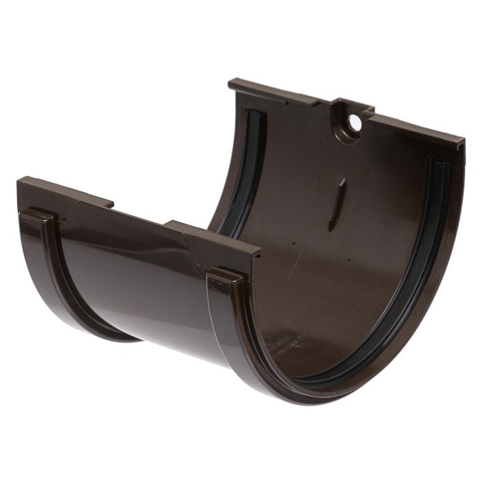 Соединитель желобов Döcke STANDARD, Коричневый, 120мм. Соединитель желобов Döcke STANDARD, Коричневый, 120мм.