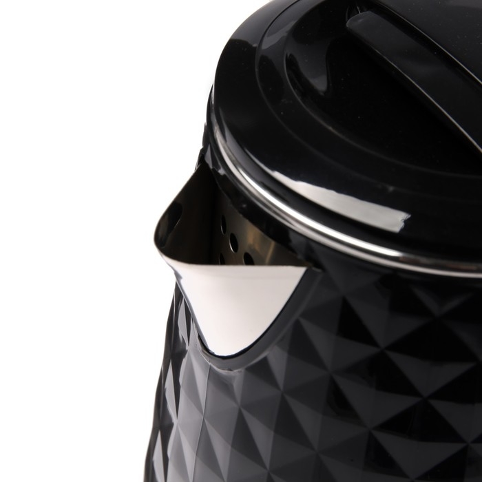 Чайник электрический "Василиса" ВА-1033, пластик, колба металл, 1.8 л, 1500 Вт, чёрный