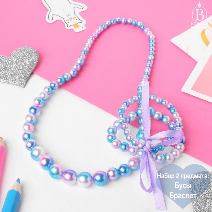 Набор детский &laquo;Выбражулька&raquo; шарик на увеличение, с бантиком, цвет МИКС