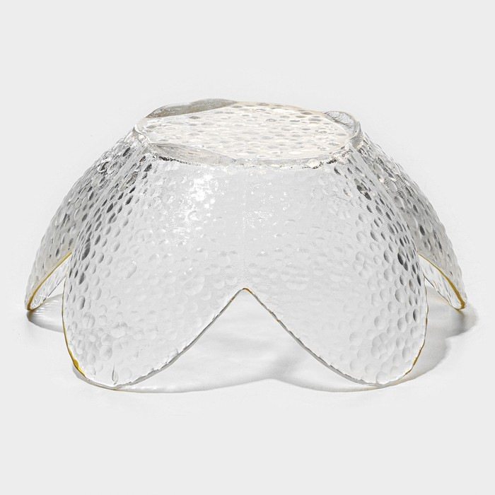 Салатник стеклянный фигурный &laquo;Цветок&raquo;, 280 мл, 16&times;7,7 см