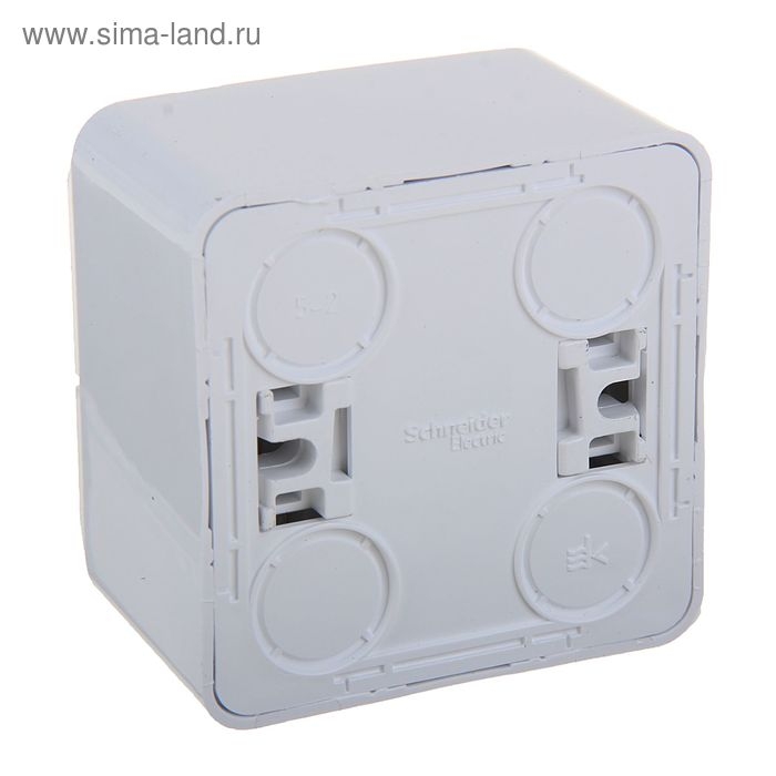 Розетка SE Розетка SE "Этюд", 16 А, 250 В, накладная, с з/к, IP20, белая, PA16-003B