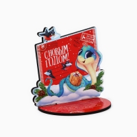 Оберег новогодний на подставке &laquo;С Новым годом&raquo;, 8,9 х 7,1 см.