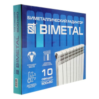 Радиатор биметаллический STI, 500&times;80 мм, 10 секций