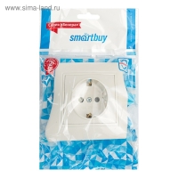 Розетка Smartbuy "Венера", 16 А, одноместная, скрытая, с з/к, белая Розетка Smartbuy "Венера", 16 А, одноместная, скрытая, с з/к, белая