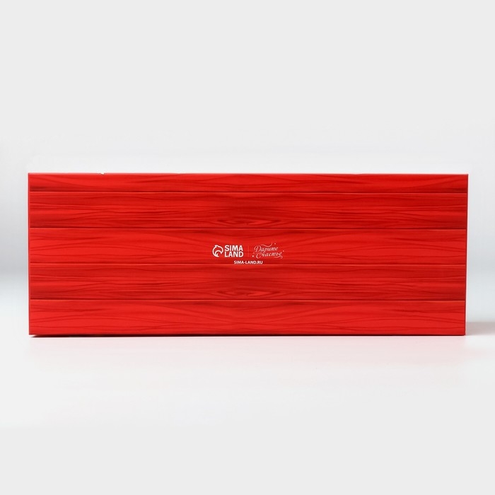 Коробка для кондитерских изделий с пластиковой крышкой &laquo;Почта&raquo;, 30 х 8 х 11 см, Новый год