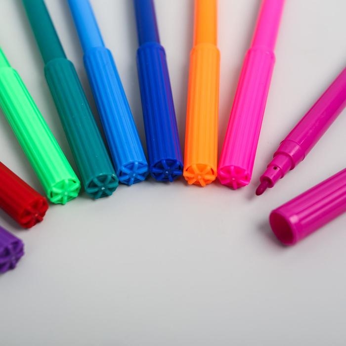 Фломастеры, 12 цветов, Принцессы