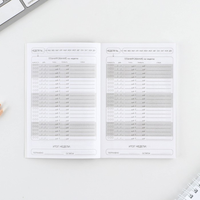 Блокнот для планирования финансов А6, 52 листа &laquo;Кот&raquo;