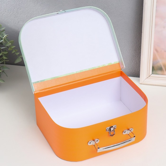 Шкатулка картон сундучок Шкатулка картон сундучок "Милый жирафик на лесной полянке" 25х10х18,5 см