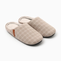 Тапочки мужские, размер 42-43, цвет бежевый