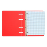 Тетрадь на кольцах A5 80 листов в клетку Calligrata Красная, пластиковая обложка, блок офсет, белизна 95%, МИКС (2 цвета) Тетрадь на кольцах A5 80 листов в клетку Calligrata Красная, пластиковая обложка, блок офсет, белизна 95%, МИКС (2 цвета)